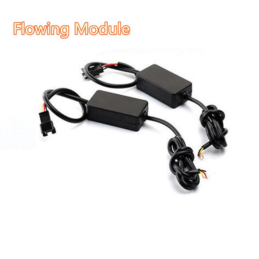 2x 9 LED Car Flexible DRL Daytime Running Driving Lamp Turn Signal Light