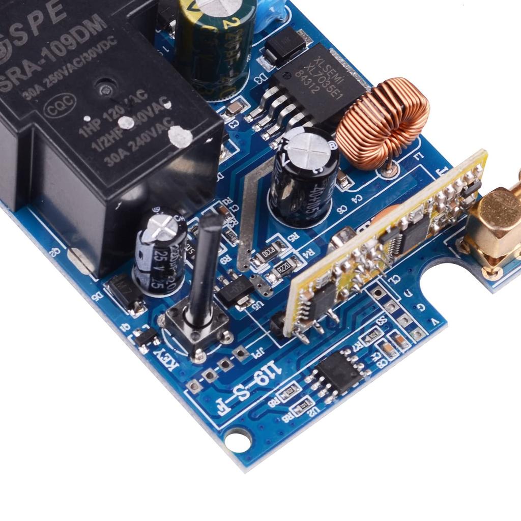 6000 ft Long Distance DC12V 24V 36V 48V Remote Control Switch 433Mhz Remote Transmitter, 12V 30A Remote Relay High Power Water Pump Motor Lighting