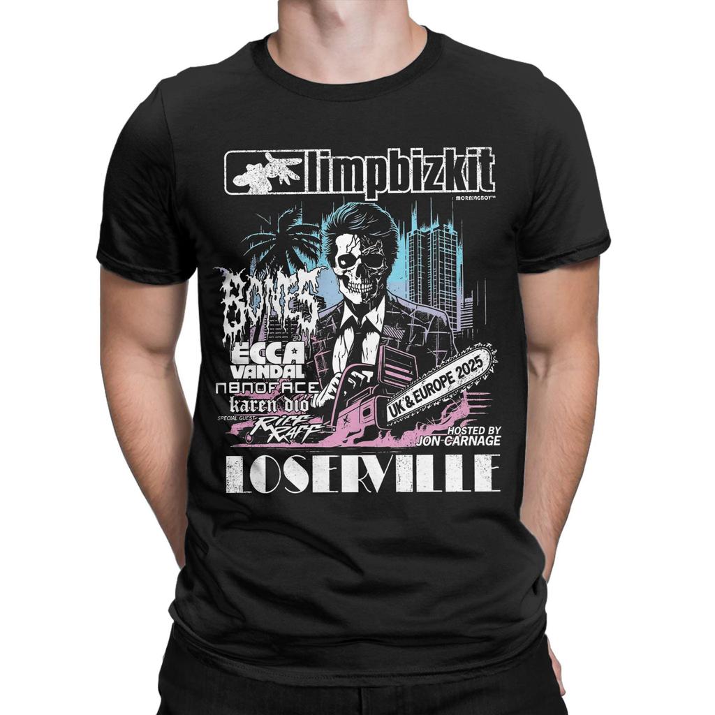 Limp Bizkit Tour 2025 T Shirts Men's  Cotton Funny T-Shirt Crewneck  Tees Short Sleeve Tops 4XL 5XL 6XL