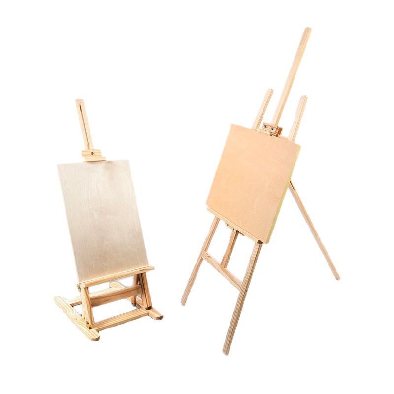 Cavalletto a doppia funzione in legno di pino per studenti d'arte e schizzi per bambini