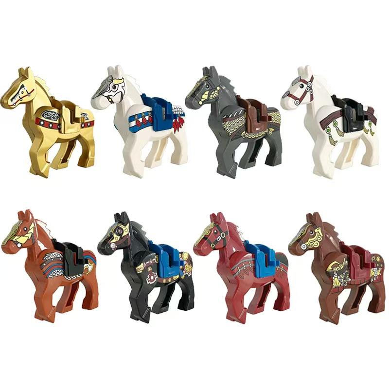 Ancient military doll toys Three Kingdoms soldier boy creative assembling building blocks toys gifts figures humanoid dolls.