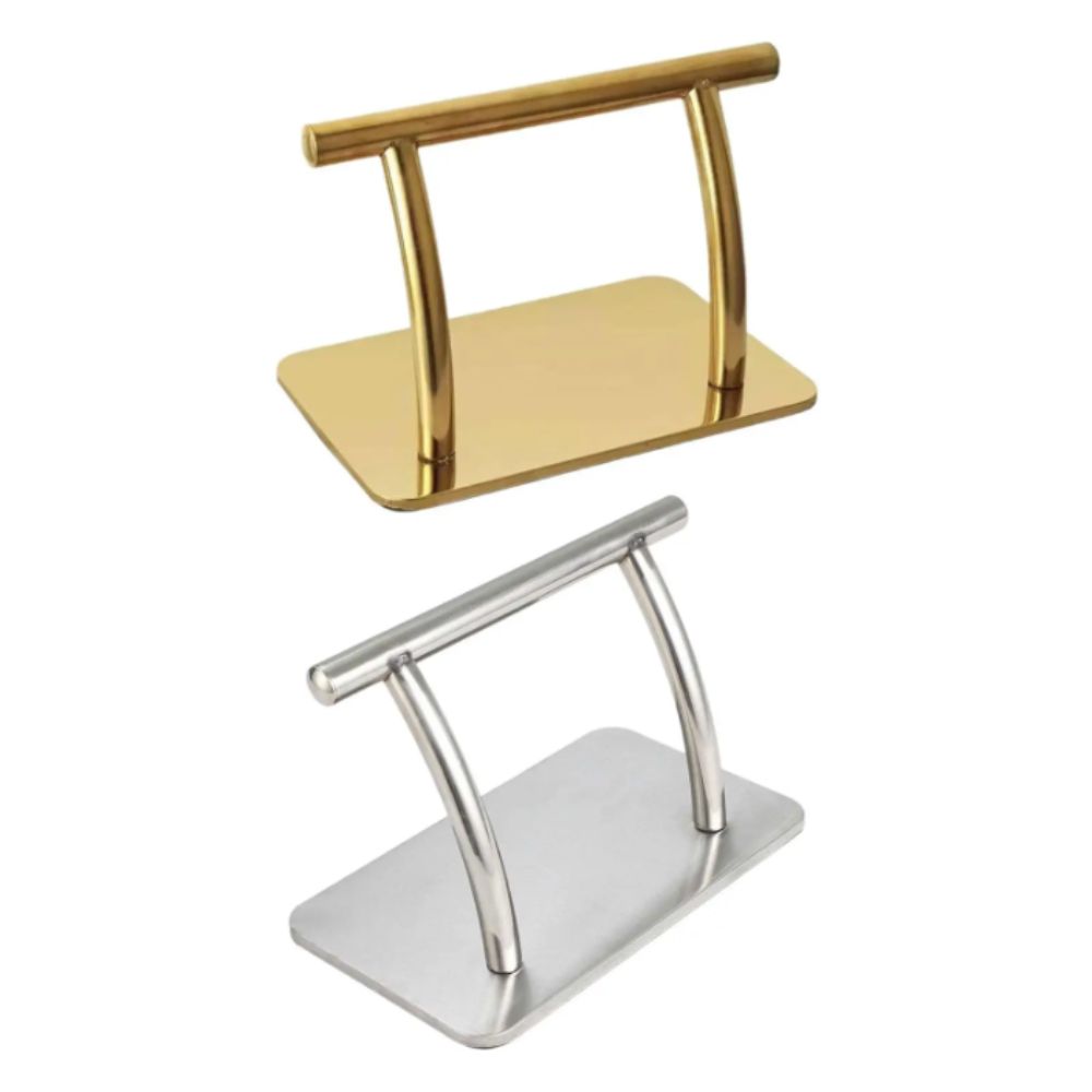 Stainless Steel Foot Rest Ergonomic Design Barber Chair Foot Rest  Tattoo Shop