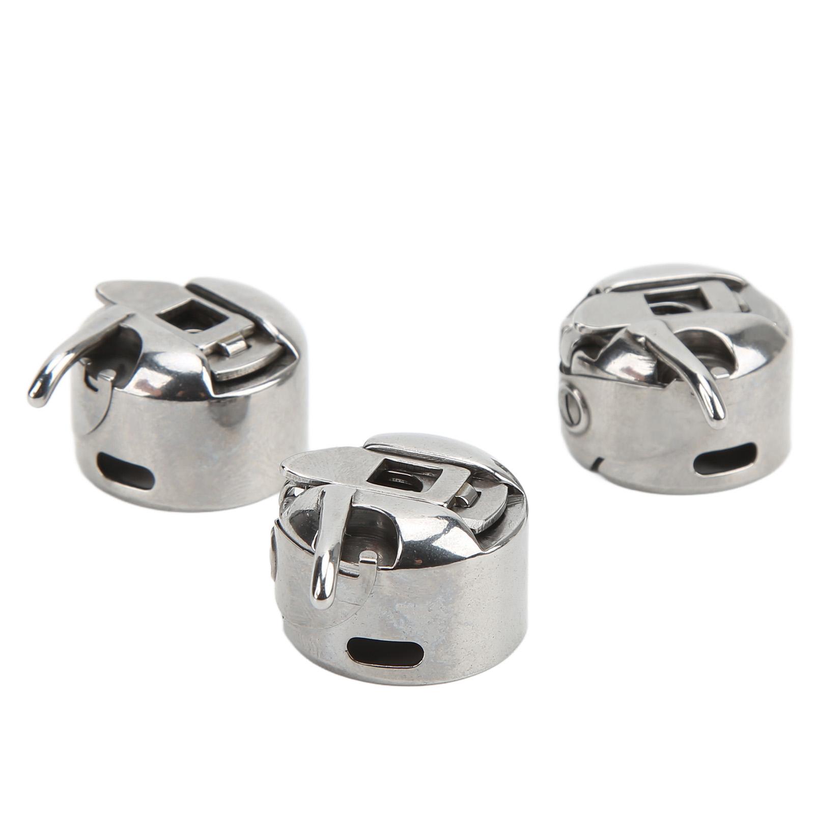 

3Pcs Bobbin Case Durable Stainless Steel Household Very Functional Sewing Machine Accessory