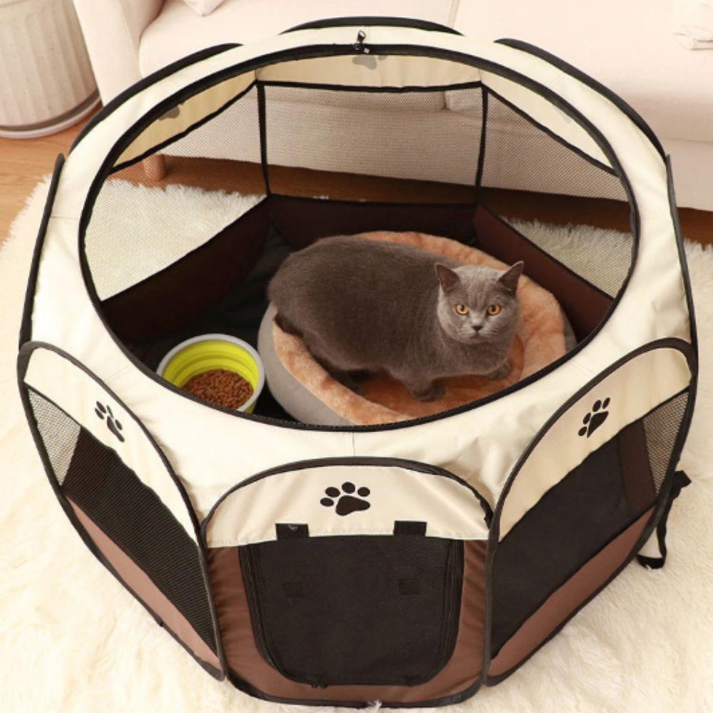 Durable Grip Foldable Pet Tent Waterproof Oxford Cloth Portable Design Cat House Foldable Structure Scratch Resistant