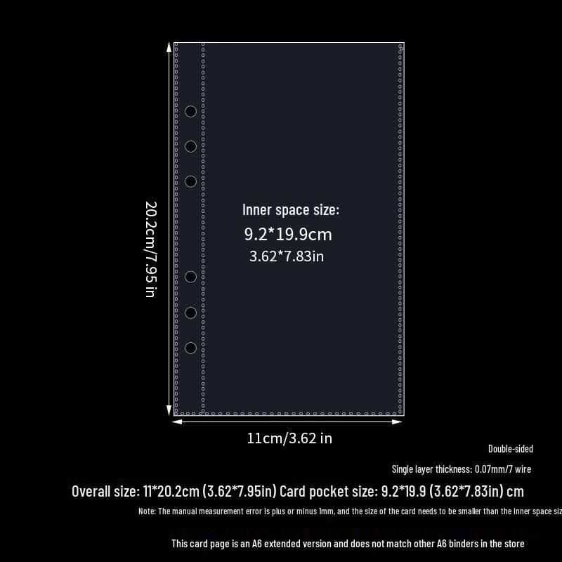 Álbum Polaroid de Folhas Soltas de Alta Transparência – Bolsos para Cartões de 3 e 5 polegadas, Porta-Cartões Quadrados, Páginas Espessadas