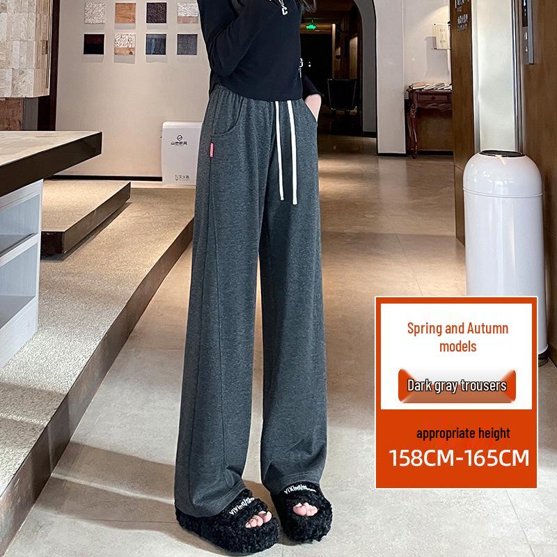 Plus Size High Waist Wide Leg Pants for Women - Spring & Autumn Casual Straight Leg Style, fits up to 200 lbs.