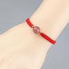 Handmade Strawberry Crystal Obsidian Bracelet for Couples - Good Luck Gift for Best Friend or Girlfriend