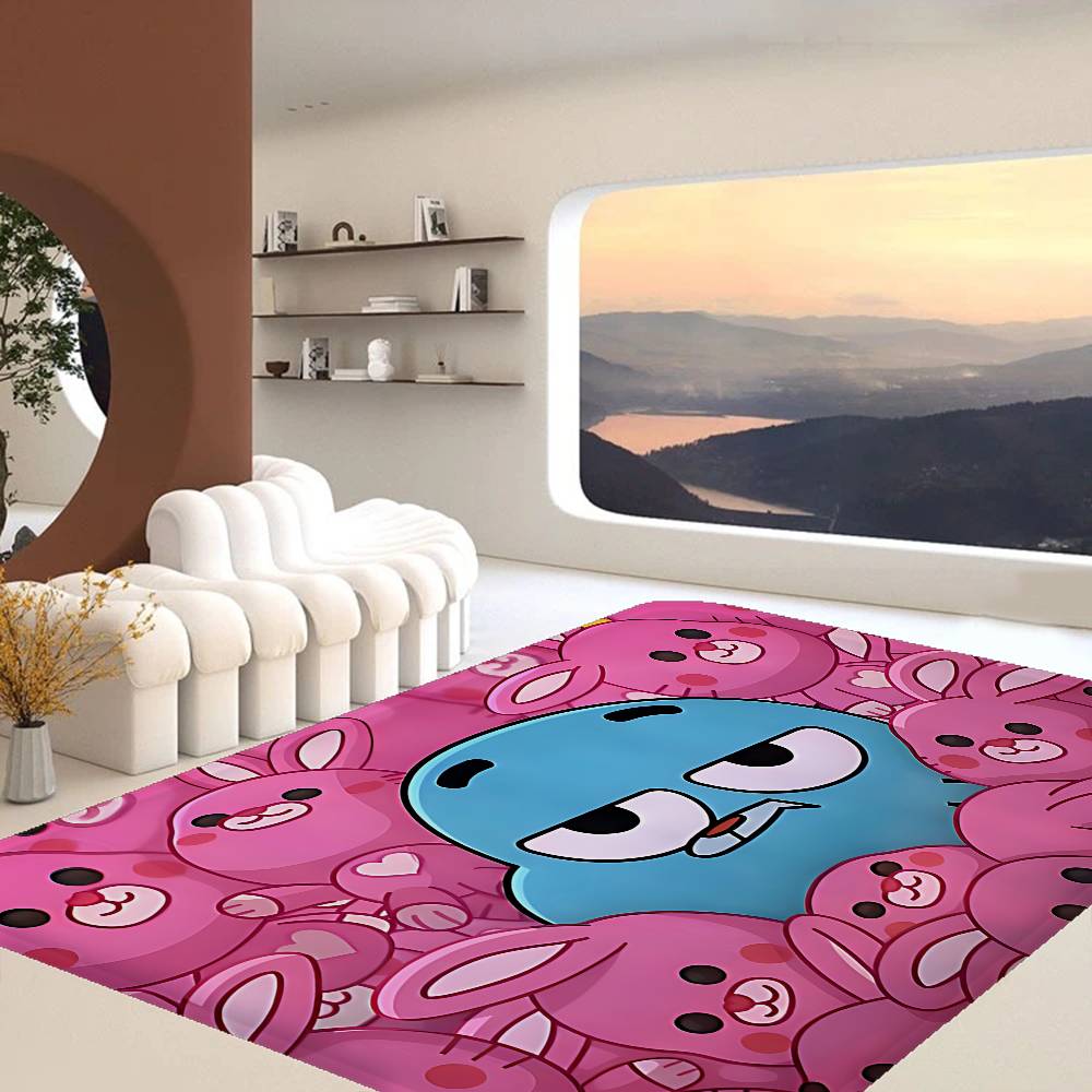 The Amazing World Of Gumball Floor Mat Retro Multiple Choice Living Room Kitchen Rug Non-Slip Modern Home Decor