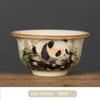 1 Pieza Tradición China Horno Ru Cerámica Taza de Té Hecha a Mano Linda Taza de Té Panda Bol de Té para el Hogar Taza de Maestro Accesorios para Juego de Té