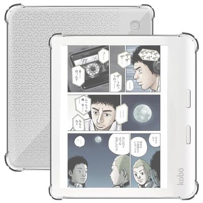 For Kobo Libra Color Case Clear 7 Inch TPU Material Shockproof Shock Absorption Full Protection Thin Lightweight Greerass Soft Cover Anti-slip