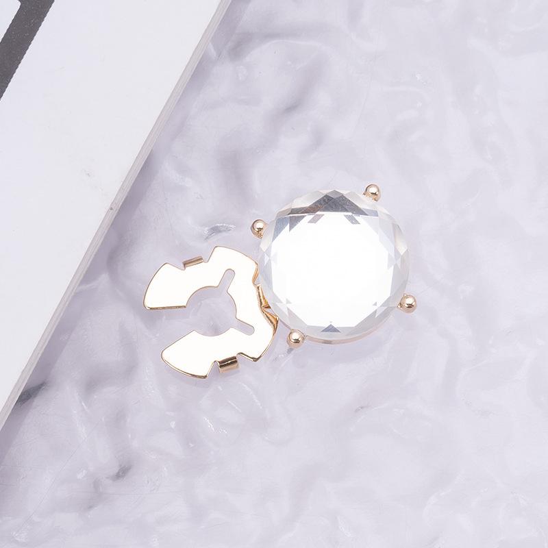 Botões de Punho e Botões de Colarinho Decorativos com Strass Coloridos