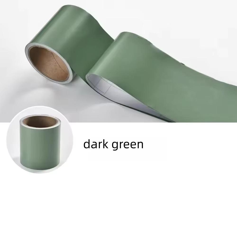 1PC 5m/196.85inch PVC Self-adhesive Baseboard Waterproof Wall Sticker Window Sill Door Frame Edge Wrapping Renovation Decorative
