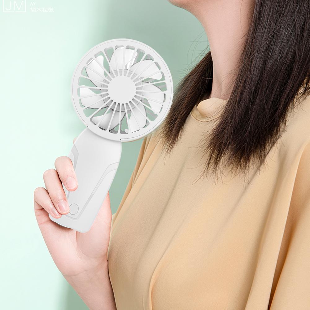 Portable Handheld Fan USB Rechargeable Mini Fan 3 Speeds Compact Cooling Fan for Home Office Travel and Outdoor Activities