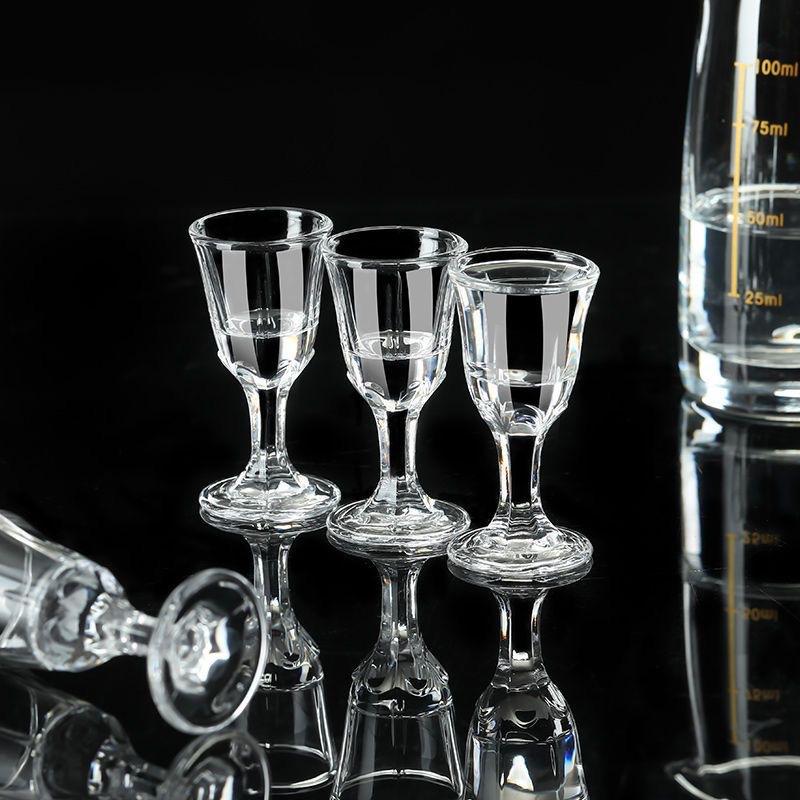 Transparent Baijiu cup wine dispenser, thickened 100ml glass pouring jug, wine dispenser, wine glass set