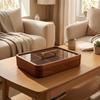 Divided Serving Tray with Lid and Handle Clear Snack Container