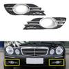 2pcs Fog Lamp Grille Inserts 2118850822 2118851174 2118851274 For E320 E350 E550 E63AMG Improved Nighttime Illumination