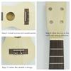 21'' Soprano Ukulele DIY Kit Hawaii Guitar Handwork Painting Assembly Kid Gifts