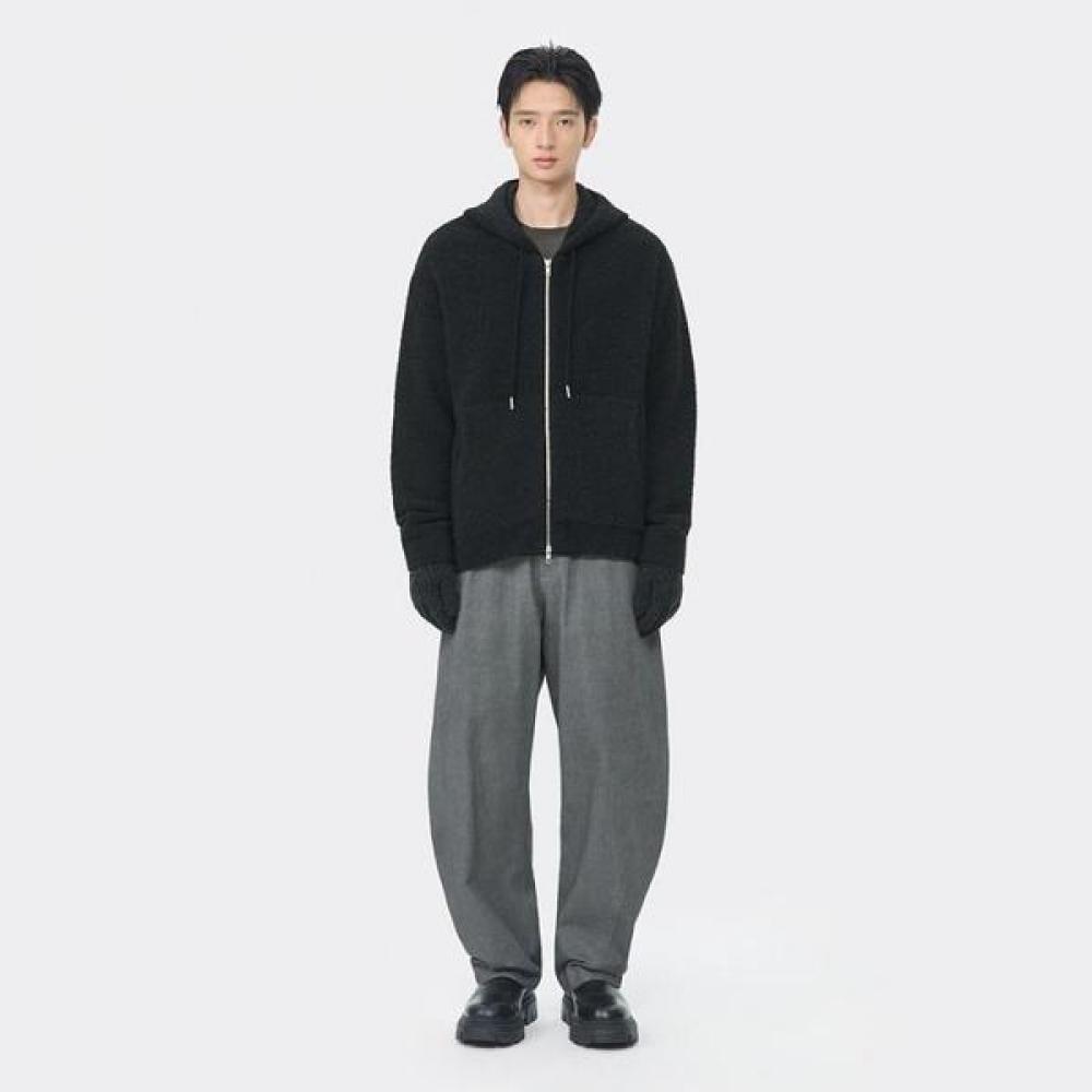 Customellow Men Black Cloud Hood Zip Cardigan Cwwaw25714bkx Black/S