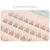 No Need Glue Self Adhesive Cluster Lashes Natural Look Segmented Eyelashes  Women's Beauty