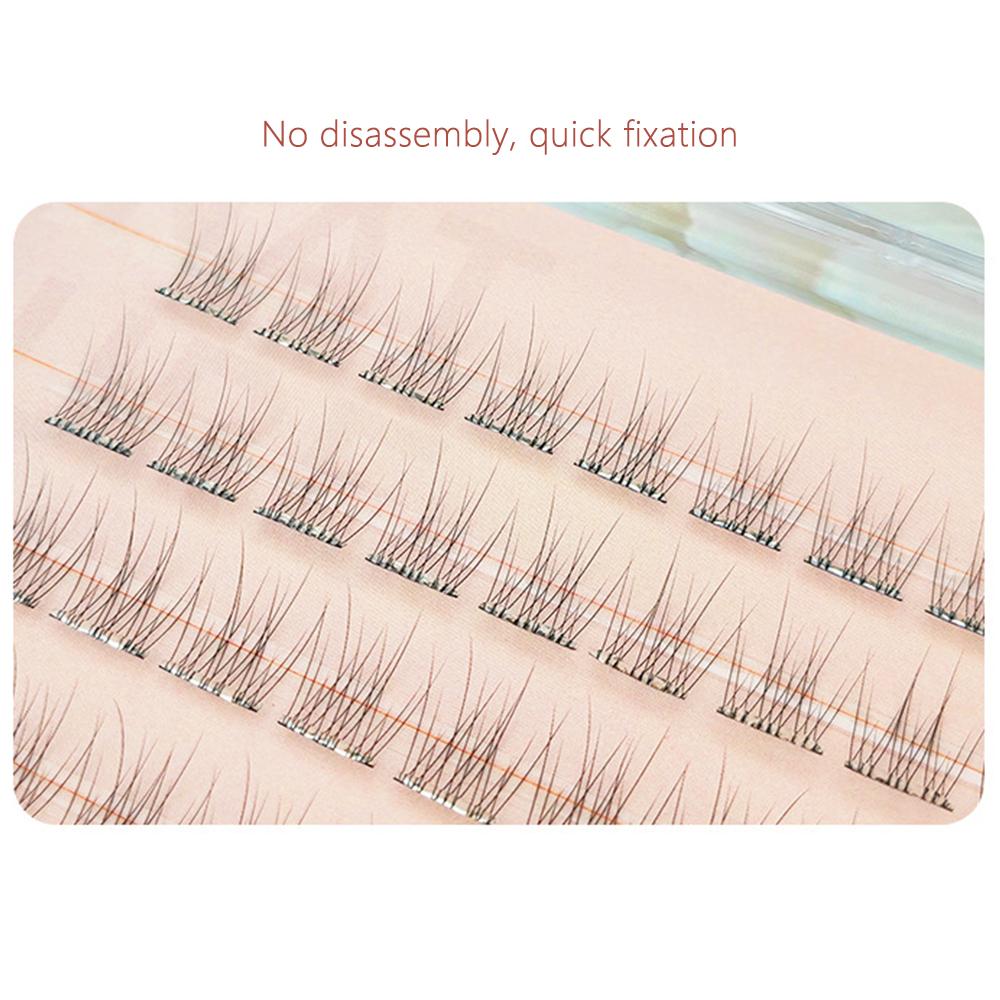 No Need Glue Self Adhesive Cluster Lashes Natural Look Segmented Eyelashes Women's Beauty