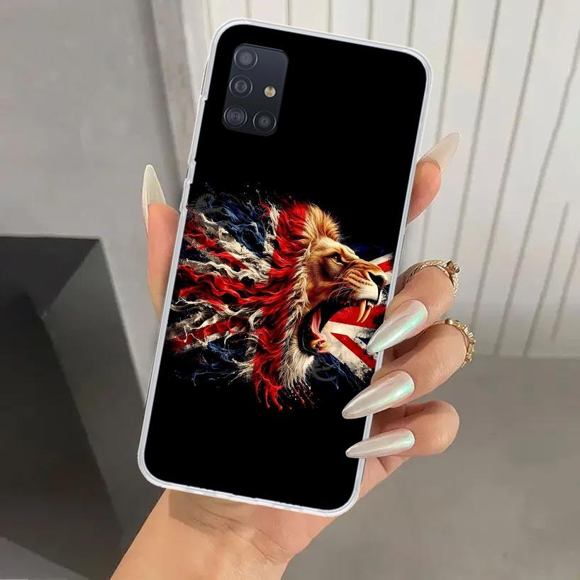 Union Jack England UK Flag Phone Case for Samsung Galaxy A52 A32 A22 A12 A02S A50S A30S A10S Note 20 Ultra 10 Plus S10 A31 A20 A