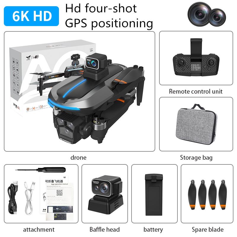 AE8 EVO EIS anti-shake HD Dual Camera Drone 360° Obstacle Avoidance Brushless Altitude Stabilizer Optical flow hover Folding