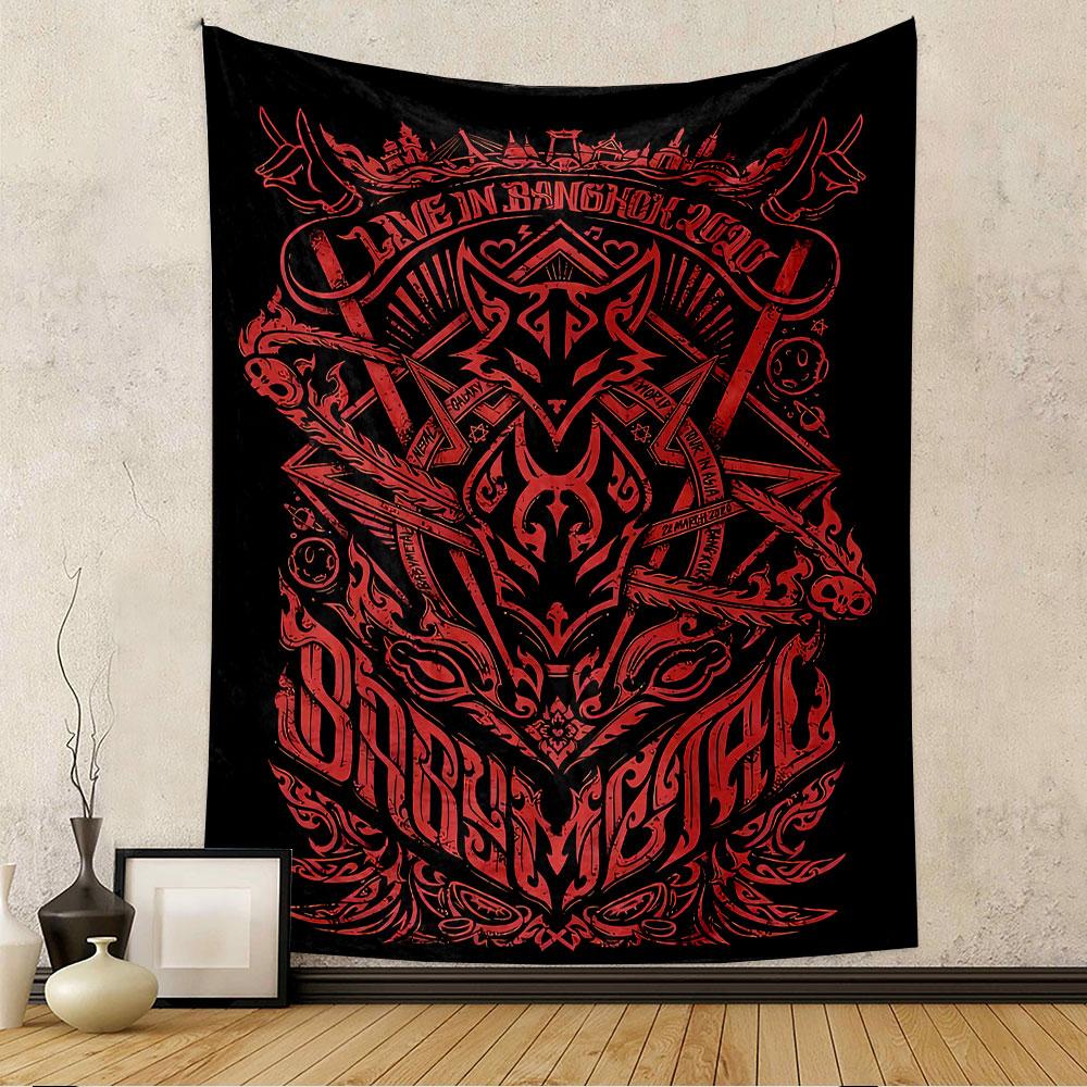 Babymetal Live Tapestry Wall Hanging, Japanese Metal Show, Wall Decor for Bedroom Living Room Dorm