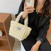 Portable Bubble Bag Women's Summer 2025 New Trendy Fashion Pleated Small Tote Bag Versatile Ins Shoulder Messenger Bag