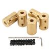 5 Stück RC Wellenkupplungsset Universal 5?5mm Messingwellenkupplung Gelenkverbinder für Motorwelle
