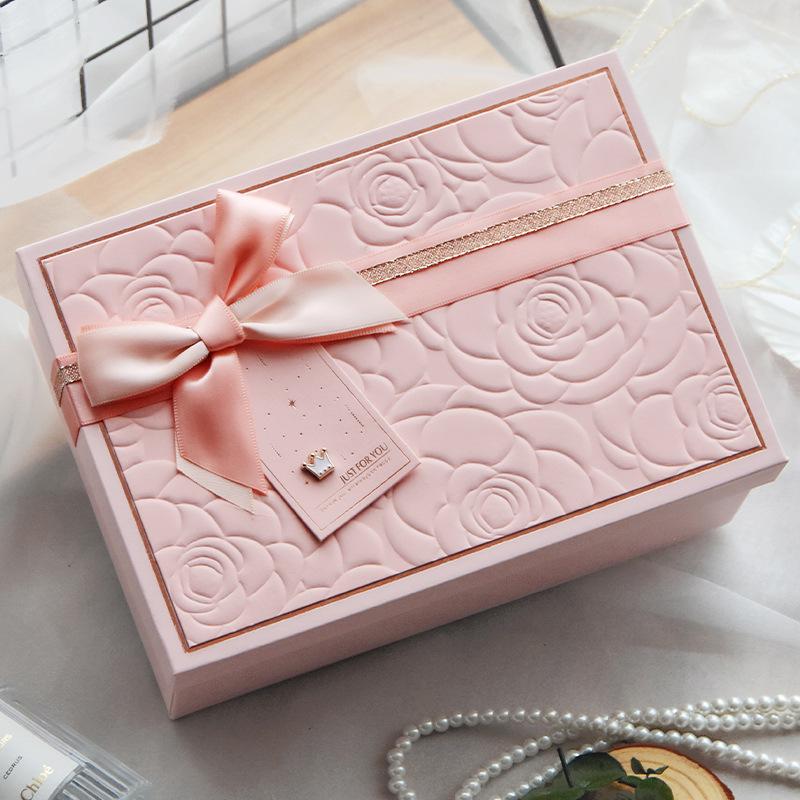 Pink Large Gift Box for Birthdays or Valentine's - Perfect for Sending To Girlfriends
