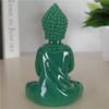 Jade Color Meditation Buddha Statues Feng Shui Lucky Thailand Buddha Sculptures Figurines Home Garden Decoration