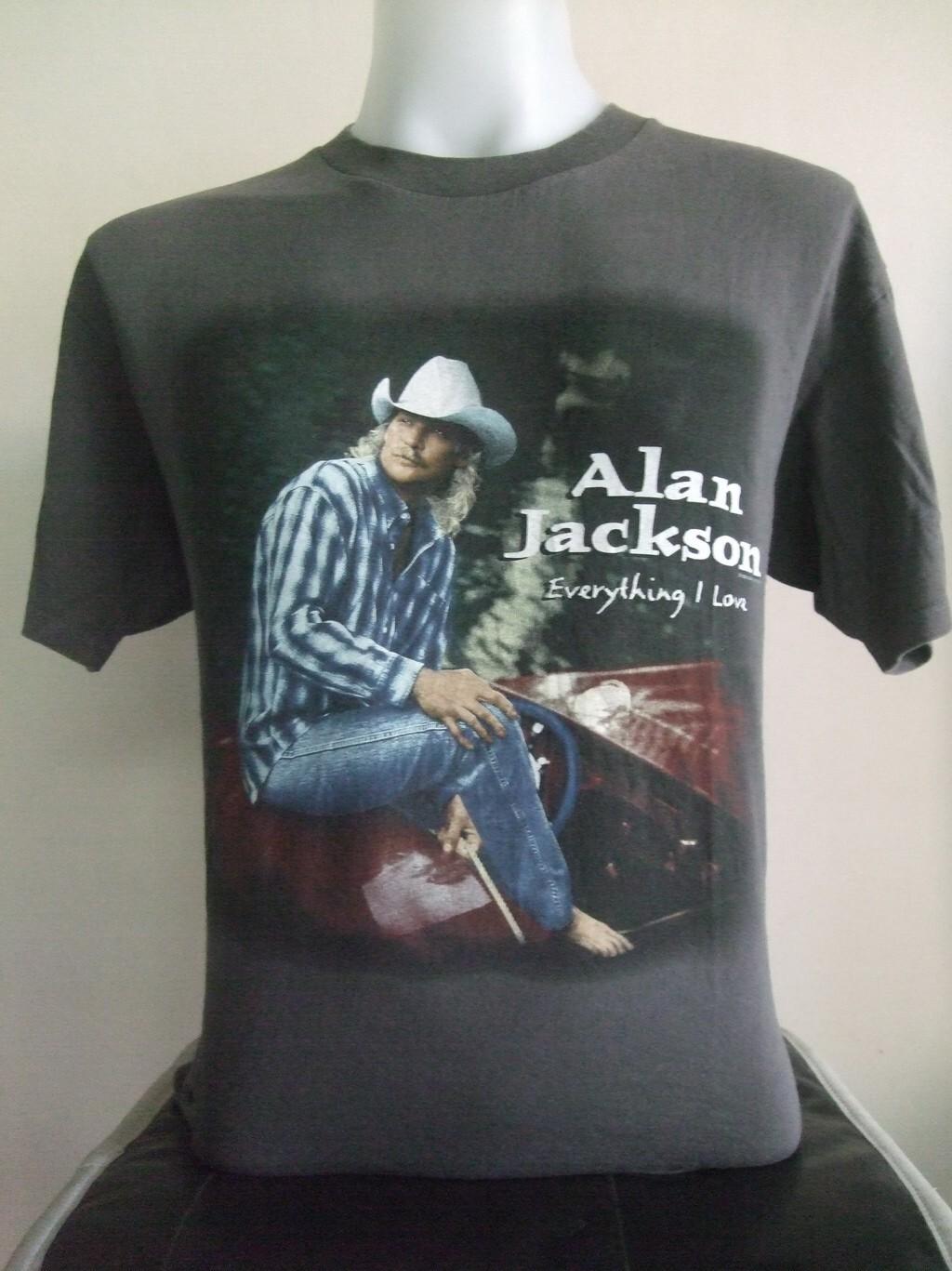 Country Alan Jackson Everything I Love 1996 vintage T-Shirt Large Cronies Unisex T-Shirt L
