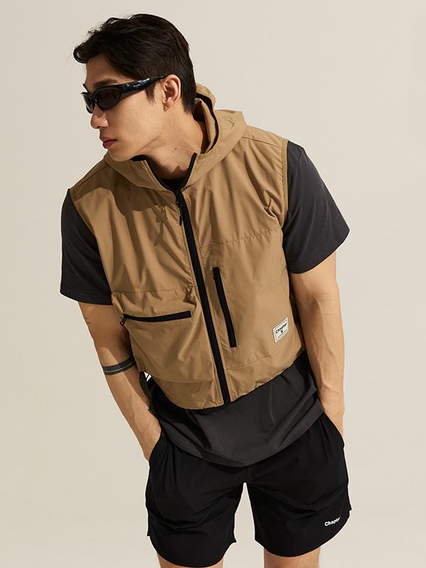 Chapter.X 3-Pocket Crispy Runner'S Vest (Beige)