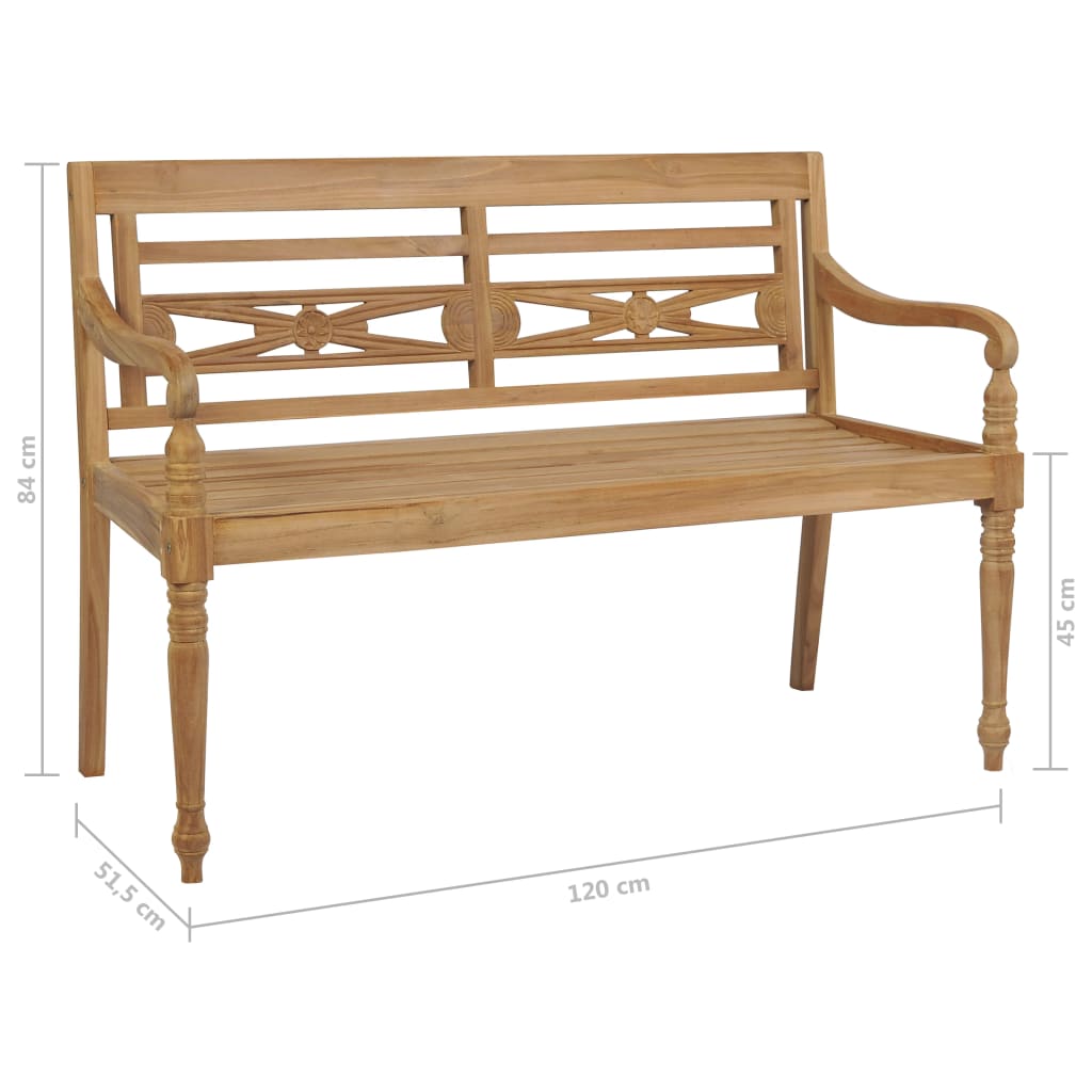 Benches Batavia Bench 120 Cm Teak