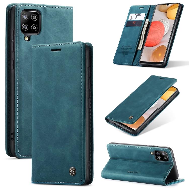 For Samsung Galaxy A42 5G CaseMe-013 Multifunctional Retro Frosted Horizontal Flip Leather Case with Card Slot & Holder & Wallet(Coffee)