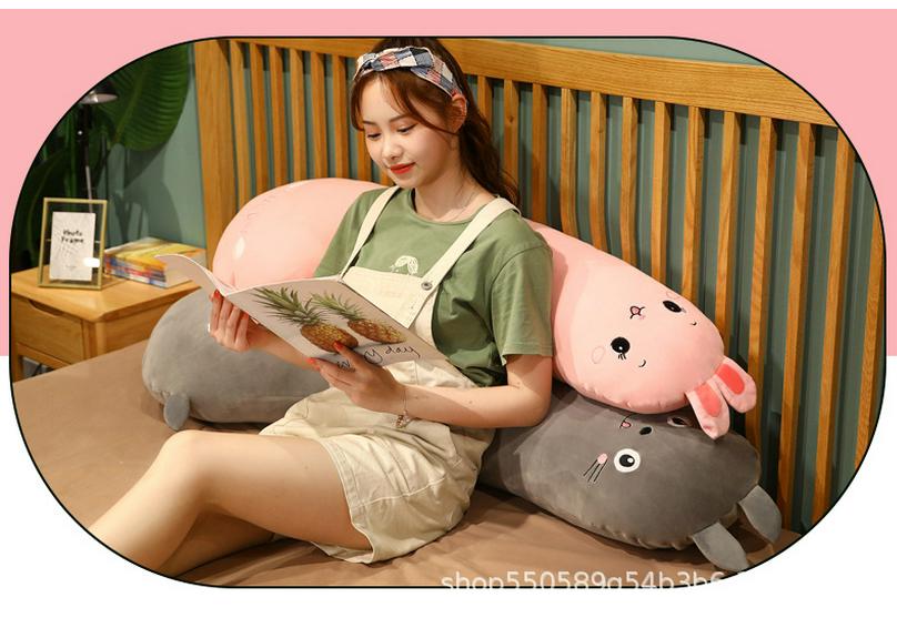 Cartoon Dinosaur Plush Hugging Pillow - Long Sleep Bed Pillow Toy