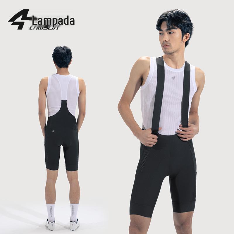 

Lampaida Men s UV-Protective Cycling Bib Shorts - Phantom Edition XXXL чёрный