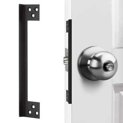1 pieza Protector de pestillo de puerta en forma de L de acero inoxidable, Protector de pestillo de puerta invisible, Cerradura de puerta exterior/Protector de seguridad para pestillo de puerta