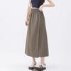 2026 Japanischer Stil Damen High Waist Eis Seide Cargohosenrock - Sommer Schlankmachend Locker Weiter Bein