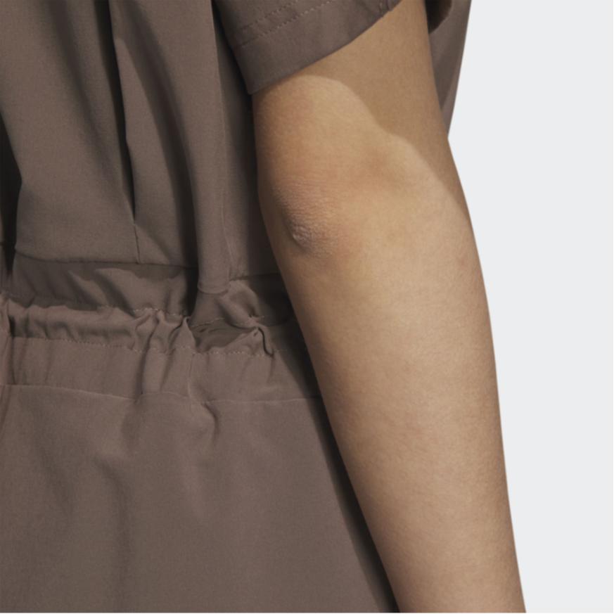 Adidas Future Of Tech Short-Sleeve Jumpsuit Women Jumpsuit Coffee HY2844