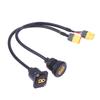 Xt60 Male To Female Extension Cable Round/Square Flush Panel Mount Charge Cable For Rc Drones Battery E-Bike Connect Wire