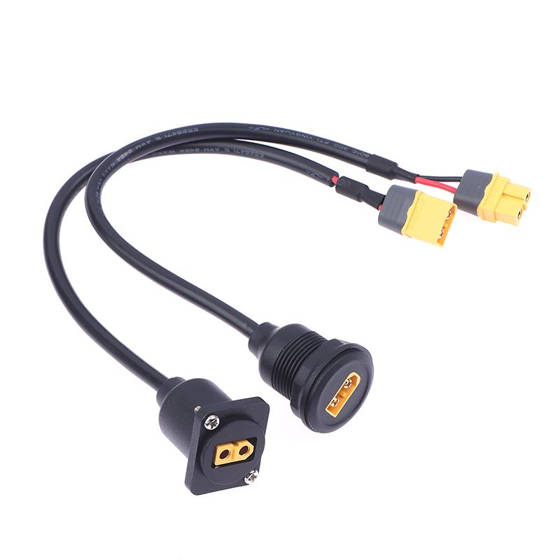 Xt60 Male To Female Extension Cable Round/Square Flush Panel Mount Charge Cable For Rc Drones Battery E-Bike Connect Wire