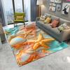 Sea Star Beach Waves Shell Colored Stone Sand Carpet Living Room Bedroom Home Decoration Children's Playground Non Slip Foot Mat
