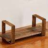 1 Pc Retro Classic Desktop Multi-layer Retro Wooden Bookshelf Chinese Mini Cup Holder Antique Stand