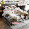 Comforter 2/3Pcs Bedding Set Digital Print Cartoon Cat Animal Designs The 3D Digital Plant Print 1 1/2 S Set