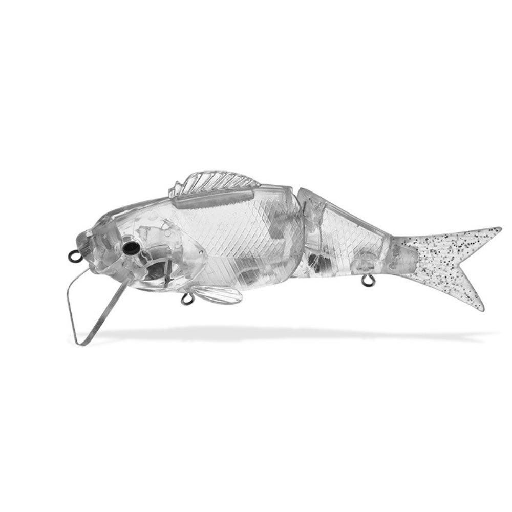 

Неокрашенная заготовка приманки Двухсекционный свимбейт типа карася Свимбейт DIY Искусственные приманки Рыбалка 46g/14.5cm