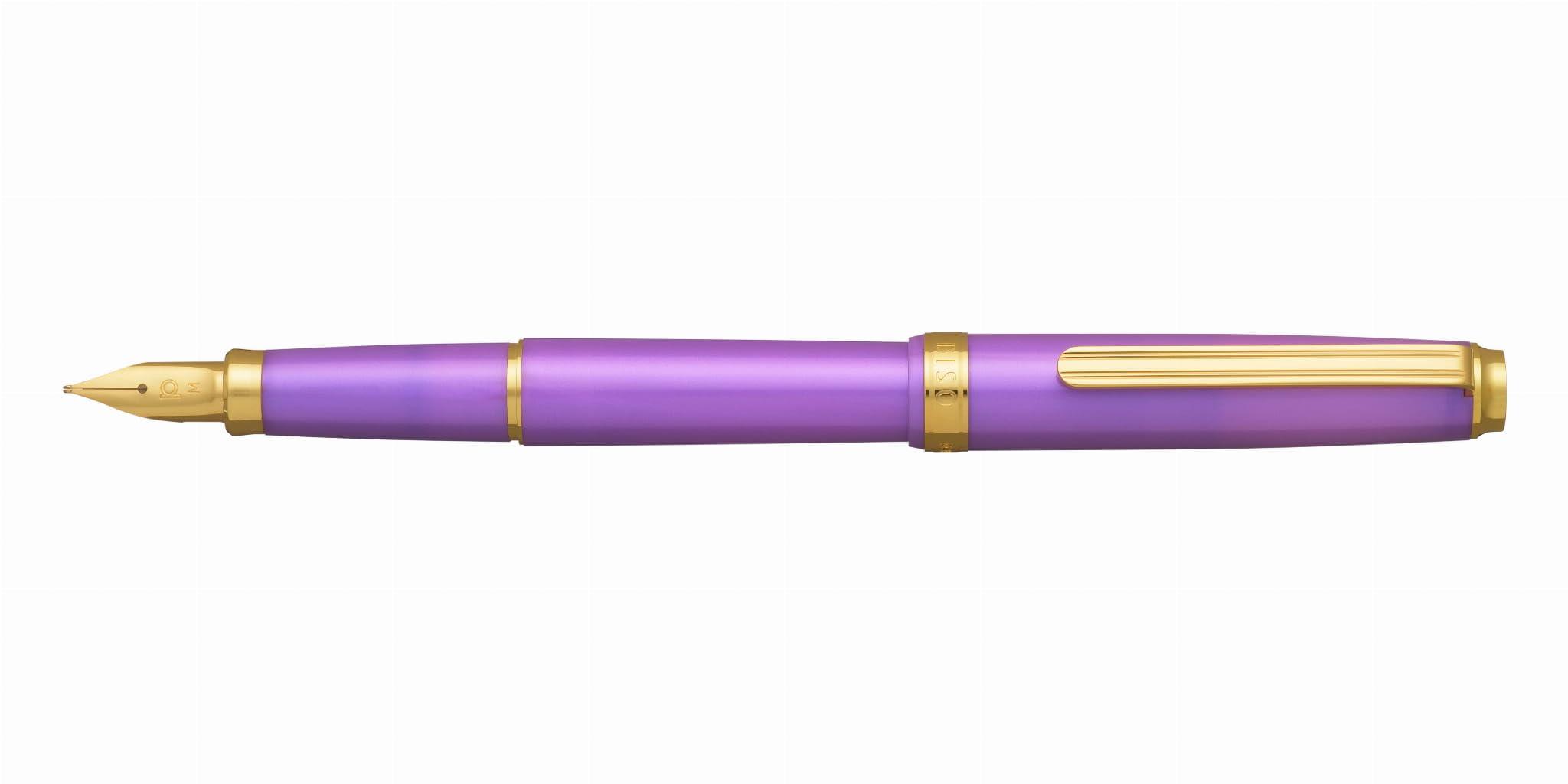Platinum BISO Fountain Limited Edition Mystic Fine Nib Pen, (1500 pieces), Purple, (F)