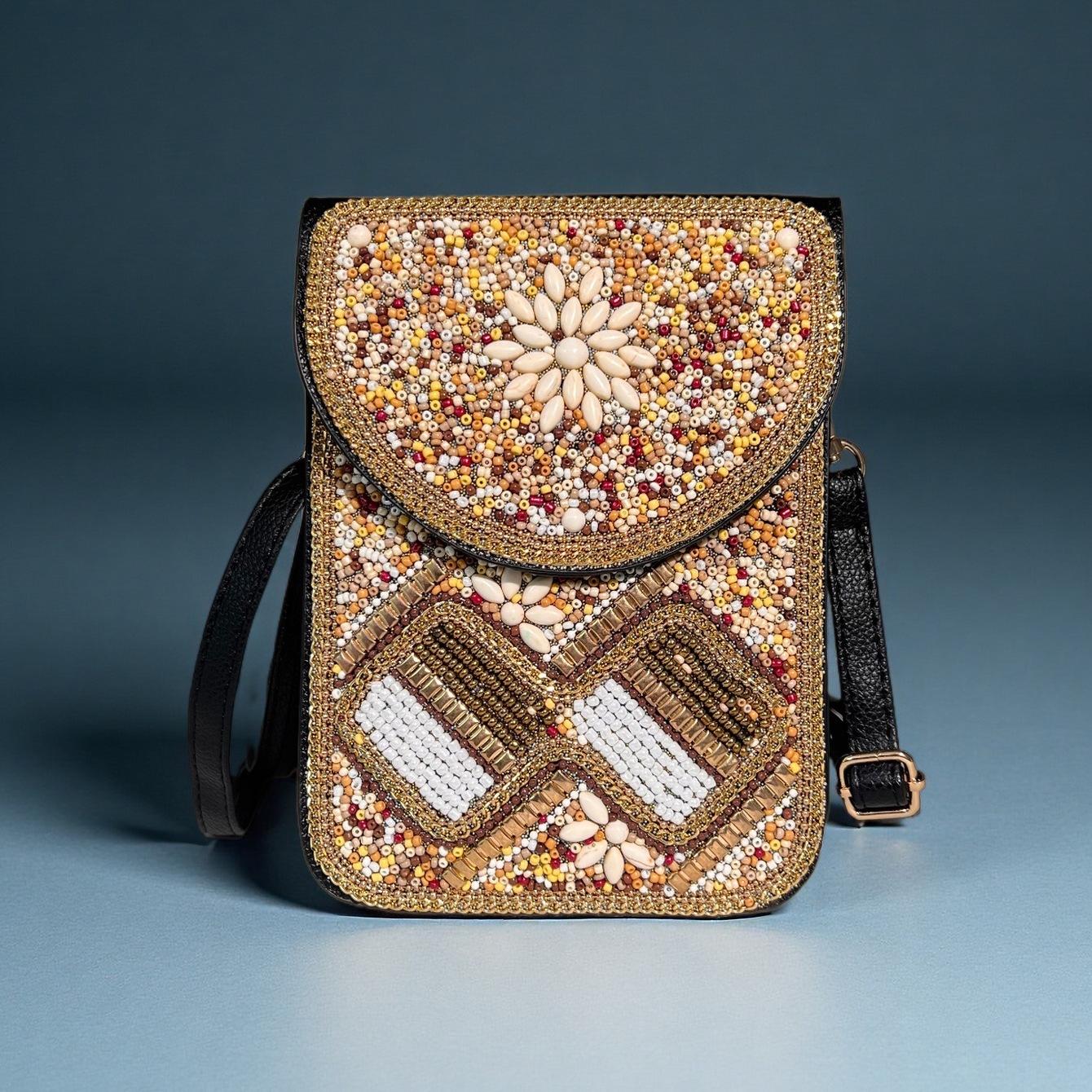 Богемная сумка на плечо с бусинами - Женский сувенир для путешествий из Синьцзяна, Внутренней Монголии и Юньнаня