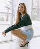 Etmont Round Slit Mini Skirt Blue