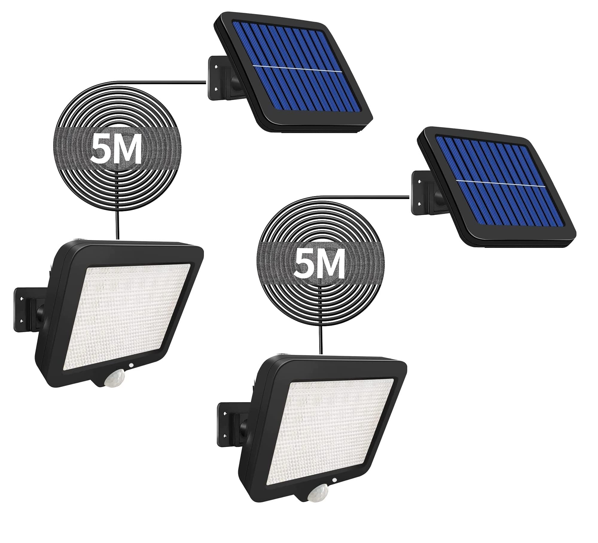 

2 Pieces Solar Light Outdoor 56LED Sensor Light Motion Detector Ultra Bright Lighting Security Light IP65 Waterproof Wall Light Solar Powered Motion
